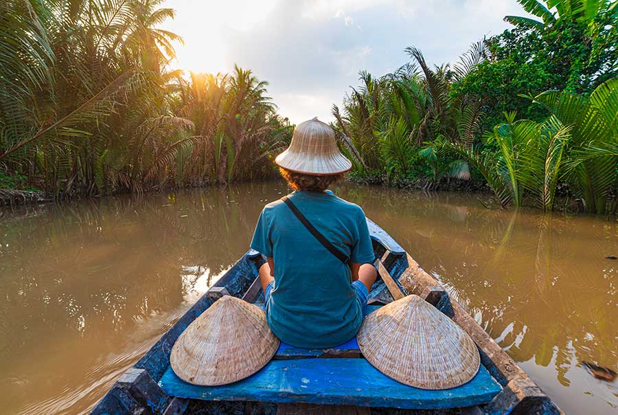 Boat tour Mekong river